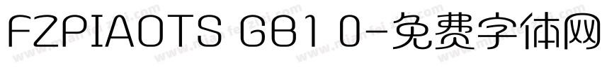 FZPIAOTS GB1 0字体转换